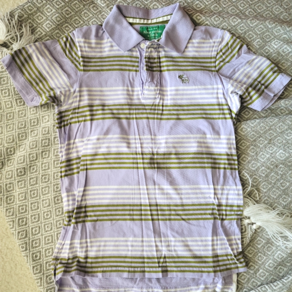 Abercrombie & Fitch lavender polo shirt